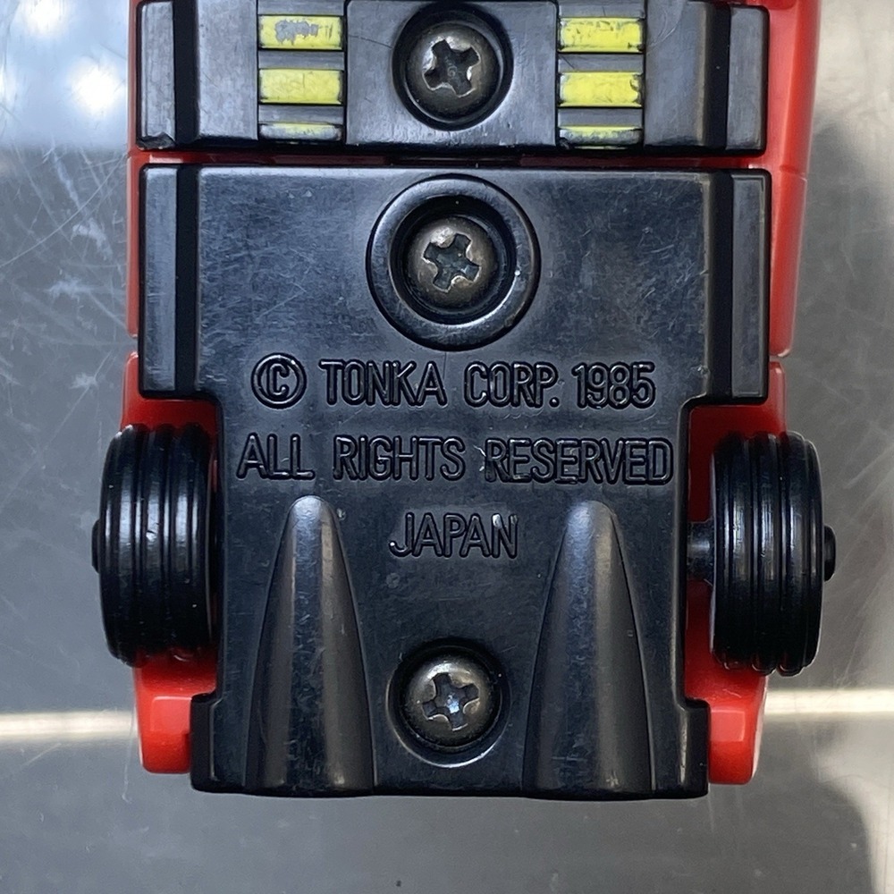 VINTAGE 1985 TONKA GO-BOTS RED CAR TRANSFORMER JAPAN - Picture 8 of 10